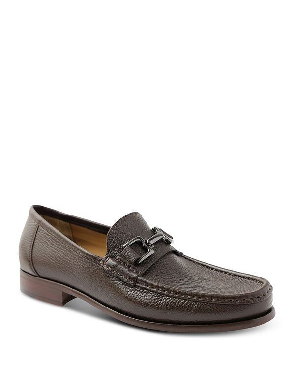 ブルーノマグリ メンズ シューズ スリッポン・ローファー ローファー Bruno Magli Mens Trieste Slip On Moc Toe Loafers Dark Brown ブラウン