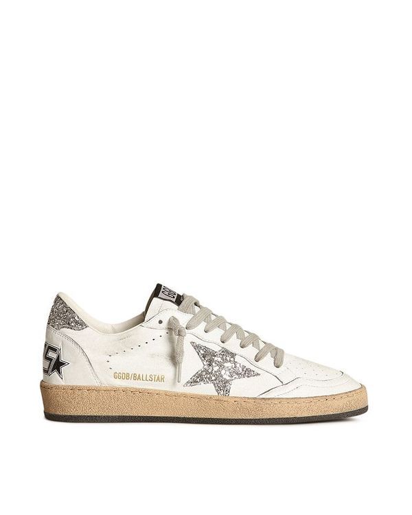 ゴールデングース レディース シューズ スニーカー レース Golden Goose Womens Ball Star Low Top Lace Up Sneakers White Silver ホワイト