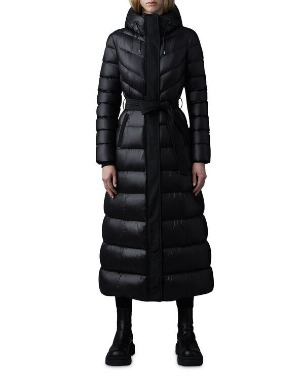 マッカージュ レディース アウター コート ダウン マキシ Mackage Calina Down Maxi Coat Black ブラック