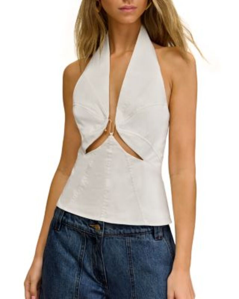 カルト ガイア レディース トップス シャツ ホルター Cult Gaia Elorae Halter Top Off White オフホワイト