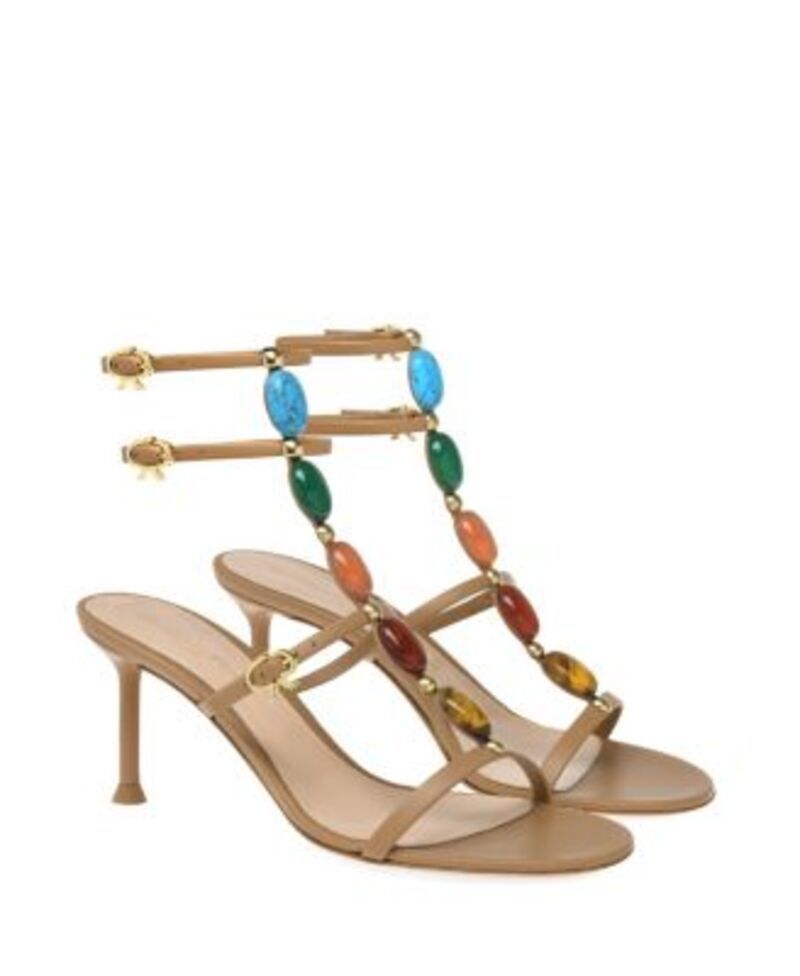 ジャンヴィト ロッシ レディース シューズ サンダル Gianvito Rossi Womenshanti 70 Sandals Brownappa Leather ブラウン