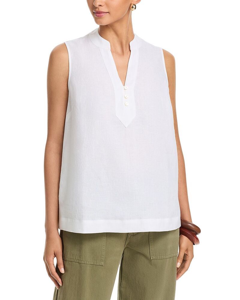 トッミーバハマ レディース トップス シャツ ノースリーブ Tommy Bahama Coastalina Sleeveless Popover Shirt White ホワイト