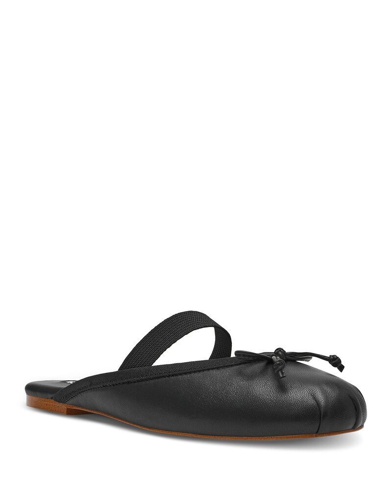 スティーブ マデン レディース シューズ パンプス STEVE MADDEN Womens Cutesy Flats Black Leather ブラック