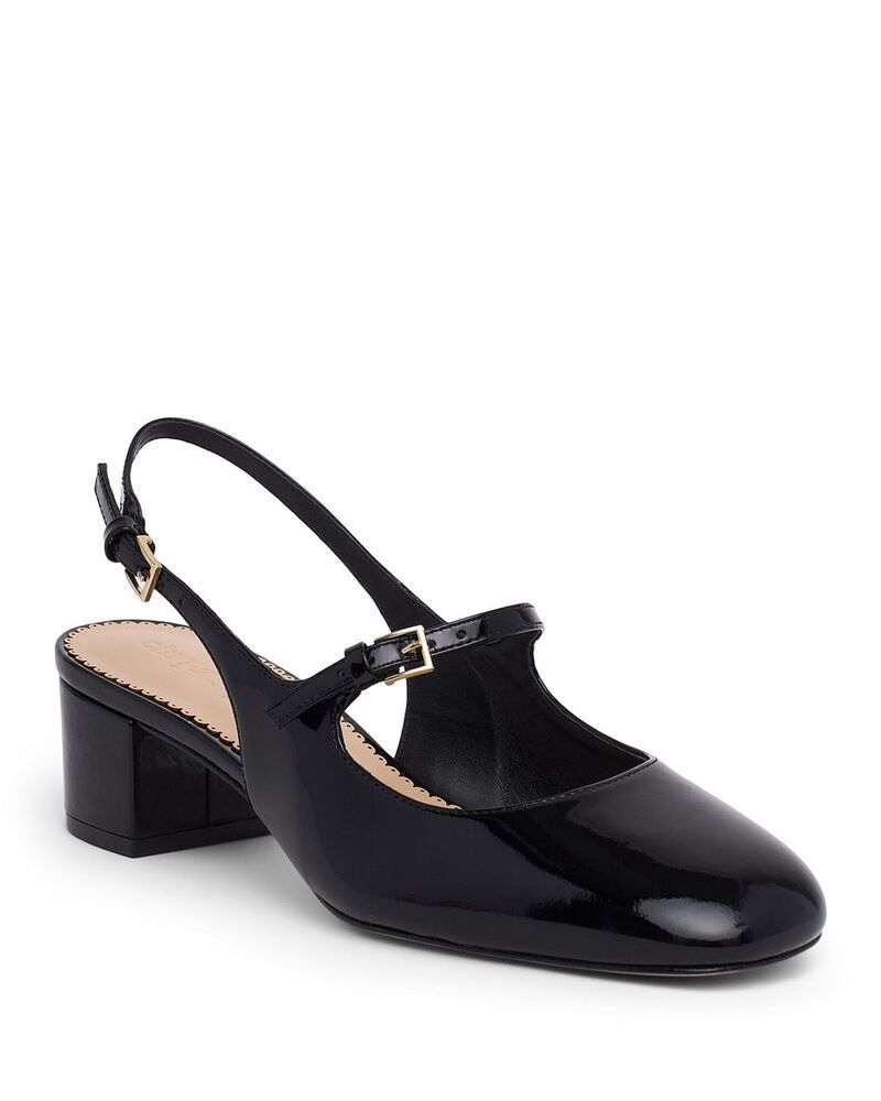 サンク ア セプト レディース シューズ パンプス Cinq Sept Womens Diana Patent Mary Jane Slingback Pumps Black ブラック