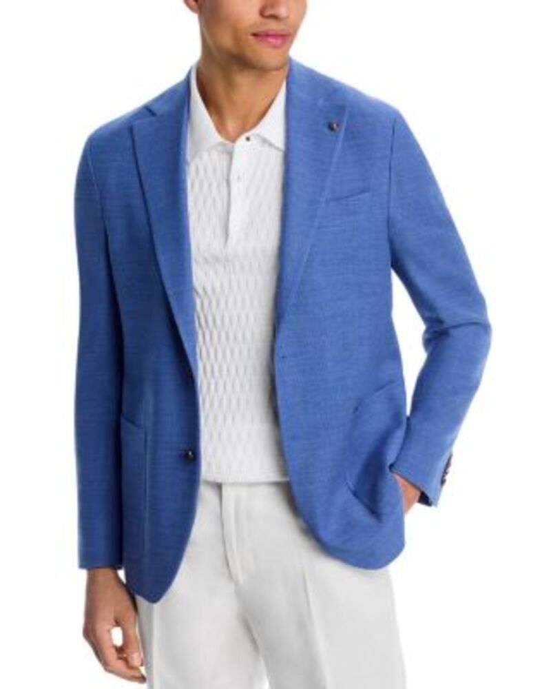 ジャックビクター メンズ アウター ジャケット・ブルゾン レギュラーフィット ジャージー Jack Victor Hampton Regular Fitextured Jersey Soft Jacket Blue ブルー