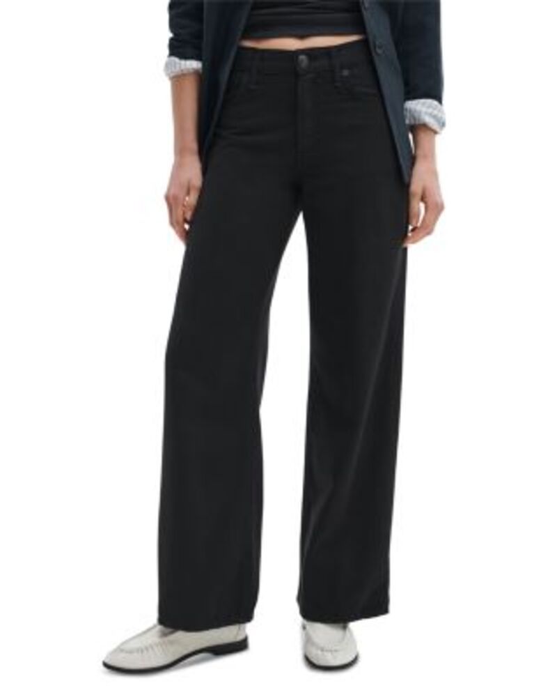 ラグアンドボーン レディース ボトムス デニムパンツ ワイドレッグ ジーンズ rag bone Andi High Rise Full Wide Leg Jeans Black ブラック