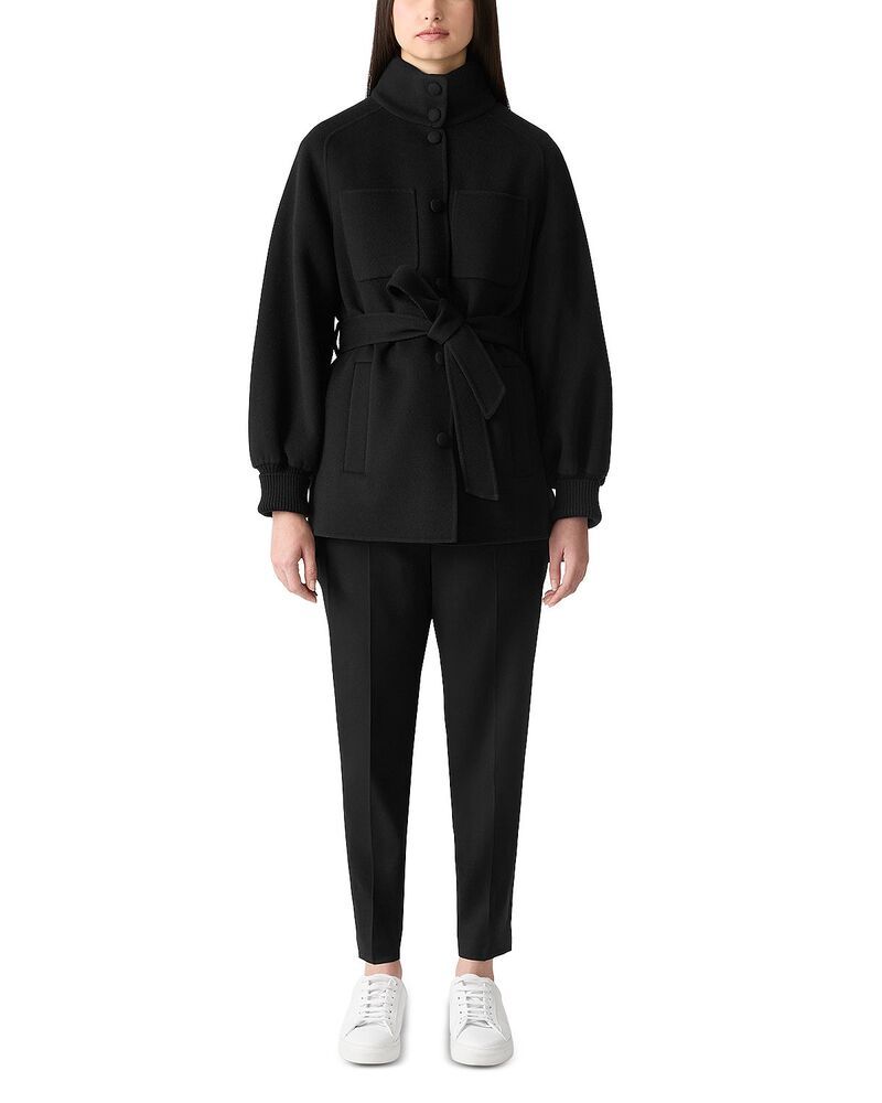 マッカージュ レディース アウター コート ウール Mackage Shania Wool Coat Black ブラック