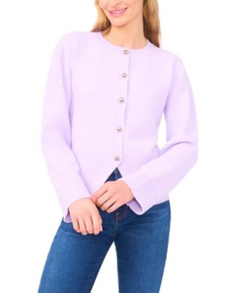 テッドベーカー レディース アウター カーディガン クルーネック Ted Baker Della Crewneck Cardigan Periwinkle