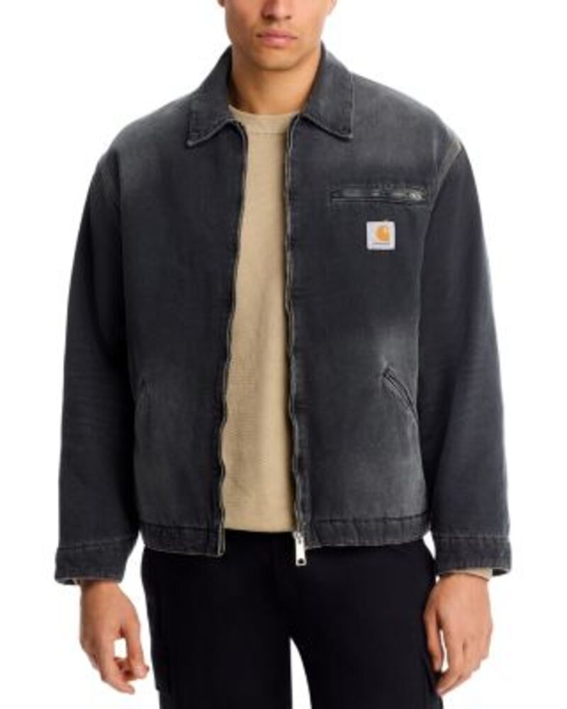 カーハート メンズ アウター ジャケット・ブルゾン Carhartt WIP OG Detroit Jacket Black Grind Wash ブラック