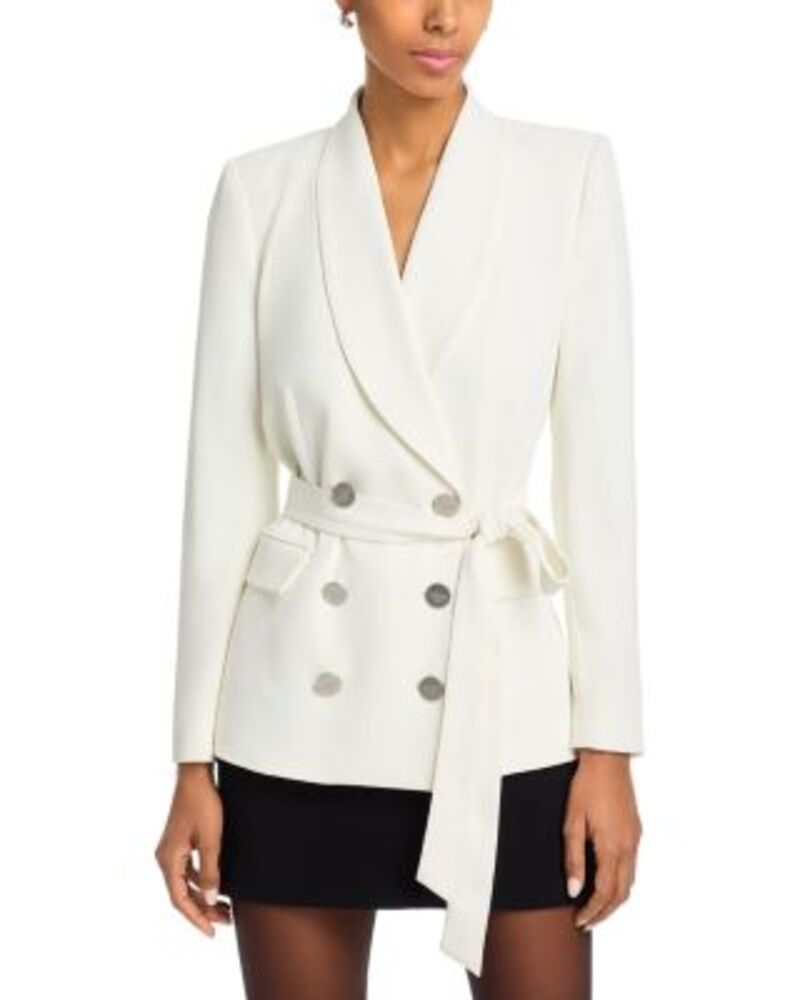 ラジャンス レディース アウター ジャケット・ブルゾン ブレザー LAGENCE Aven Wrap Blazer Ivory アイボリー