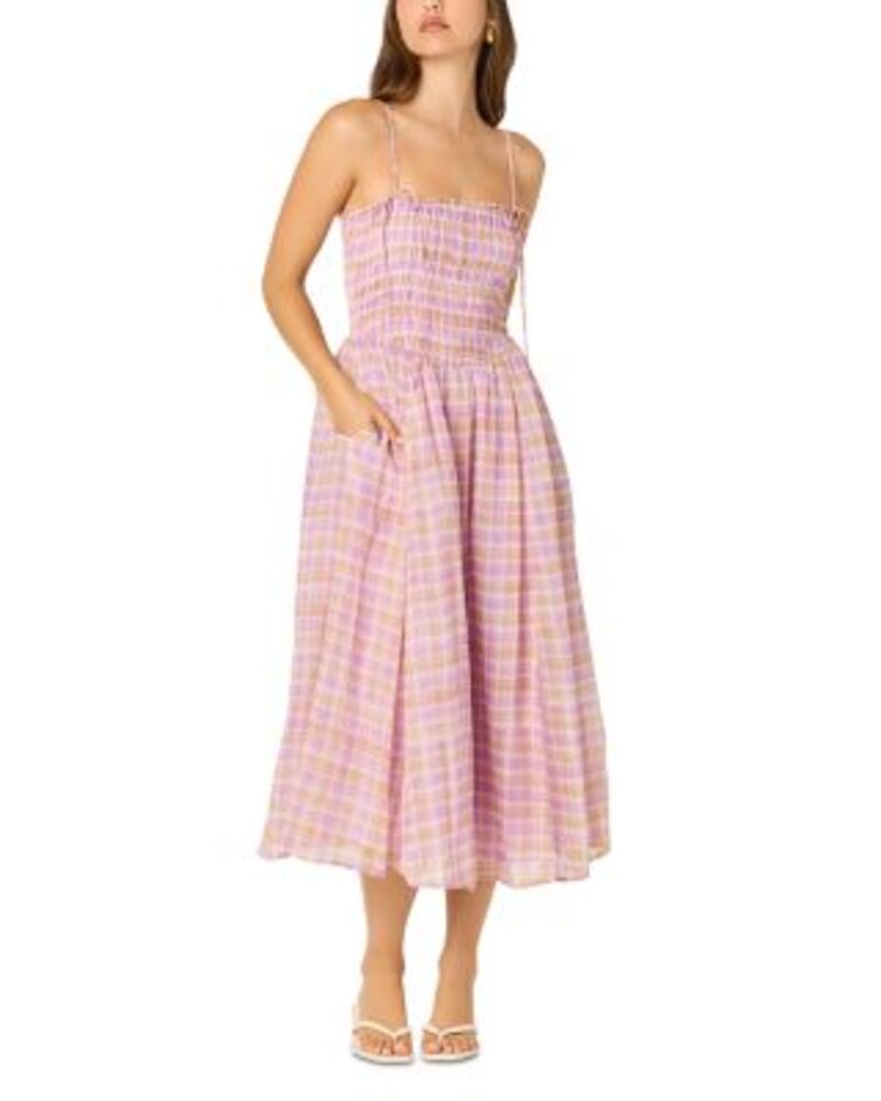 アストール レディース トップス ワンピース ASTR the Labelahela Dress Pink Plaid ピンク