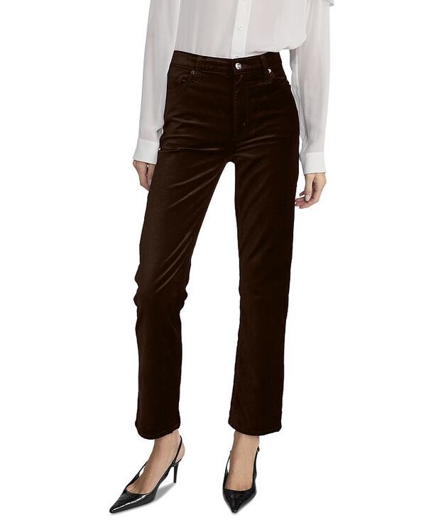 フレーム レディース ボトムス デニムパンツ ベルベット ジーンズ FRAME Le Sleek Straight High Rise Velvet Jeans in Dark Clove Dark Clove Velvet