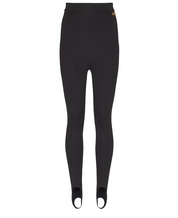 バルマン レディース ボトムス レギンス ジャージー Balmain Jersey Stirrup Leggings Black ブラック