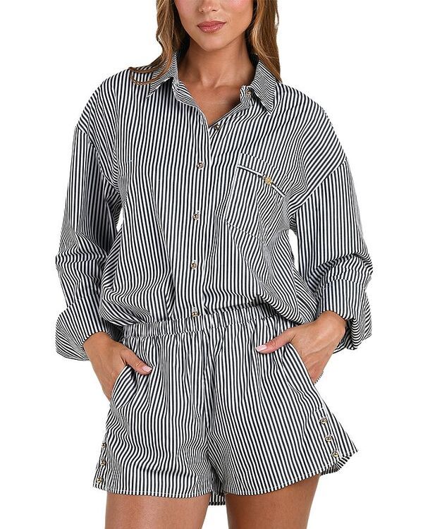 ラジャンス レディース トップス シャツ LAGENCE Lorena Voyage Resort Shirt Swim CoverUp Black ブラック
