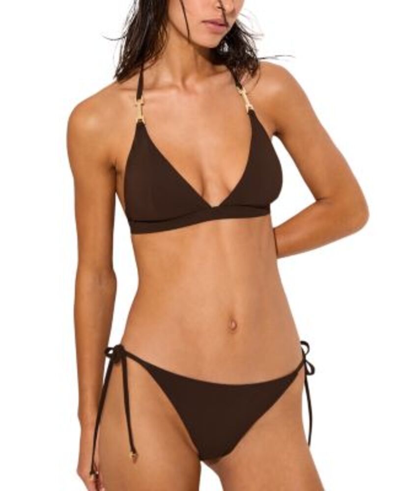 レイス レディース 水着 ボトムスのみ REISS Riah Tie Side Bikini Bottom Chocolate チョコレート