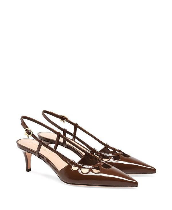 ジャンヴィト ロッシ レディース シューズ パンプス Gianvito Rossi Womens Eloise Slingback Pumps Brown Nappa ブラウン