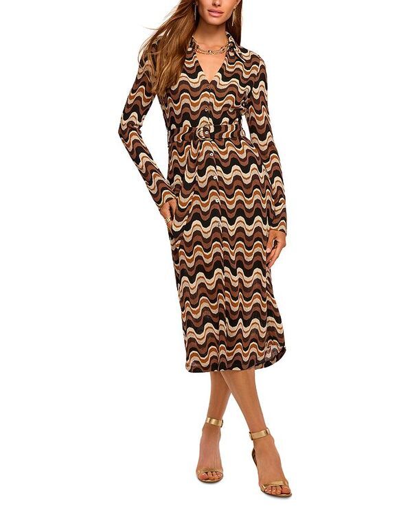レイミー ブルック レディース トップス ワンピース プリント Ramy Brook Lydia Swirl Print Dress Black Multi ブラック
