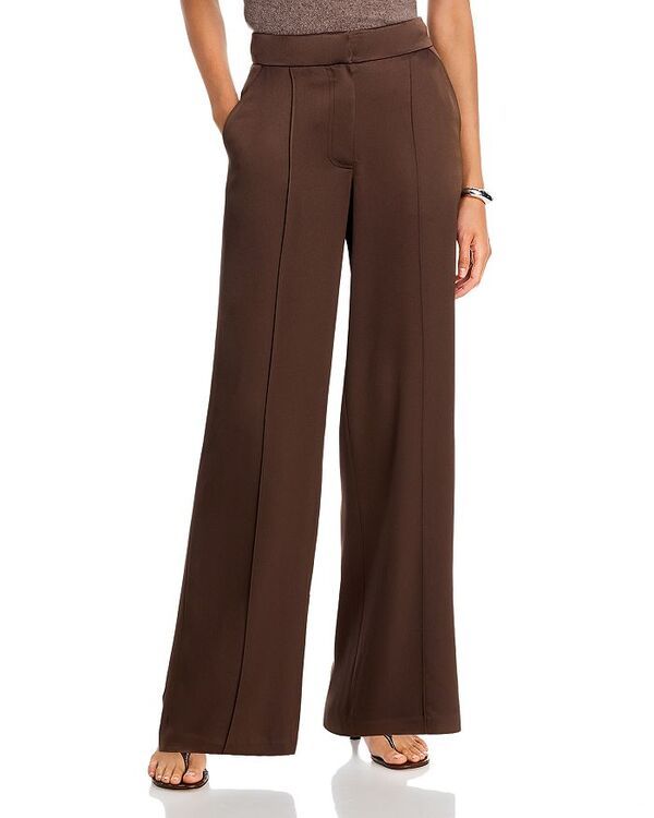シムカイ レディース ボトムス カジュアルパンツ ワイドレッグ パンツ SIMKHAI Kyra Wide Leg Pants Chocolate チョコレート