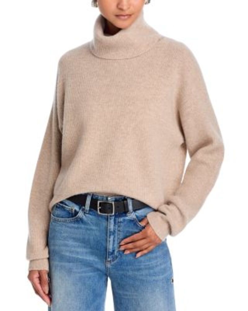 ペイジ レディース アウター ニット・セータートルネック PAIGE Aria Cashmere Turtleneck Sweater Light Beige Heather ヘザー