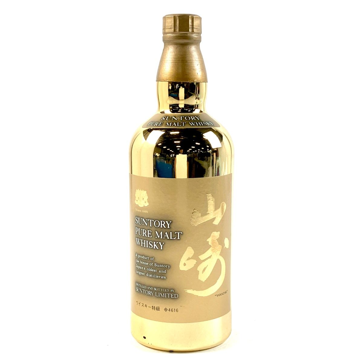 【東京都内限定お届け】 サントリー SUNTORY 山崎 ピュアモルト 60周年記念 ゴールドボトル 760ml 国産ウイスキー 【古酒】