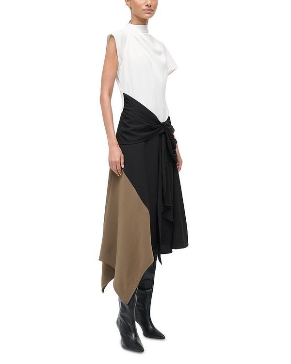 スタウド レディース トップス ワンピース STAUD Davina Dress Black Multi ブラック