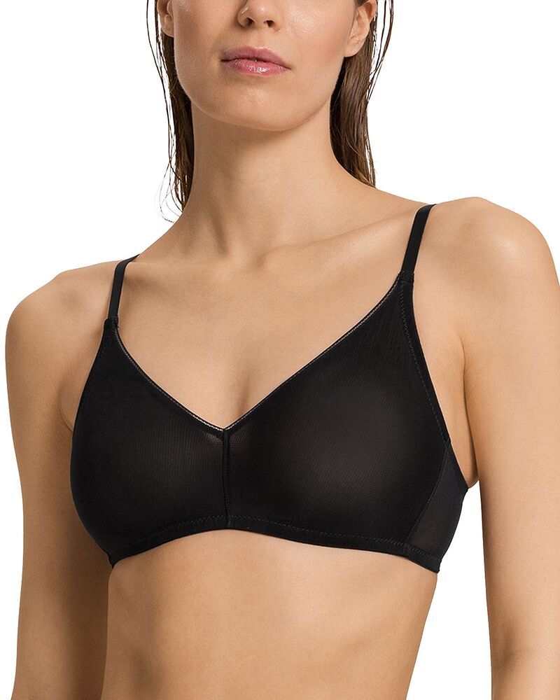 ハンロ レディース アンダーウェア ブラジャー Hanro Smooth Illusion Soft Cup Bra Black ブラック