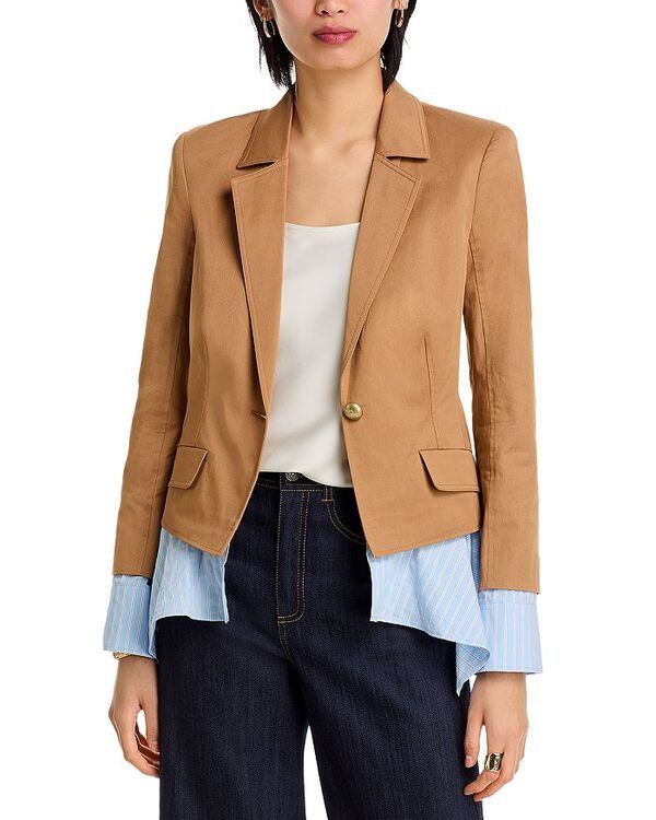 サンク セプト レディース アウター ジャケット・ブルゾン ジャケット Cinq Sept Shilo Jacket Brown SandstoneBlue Bell ブルー