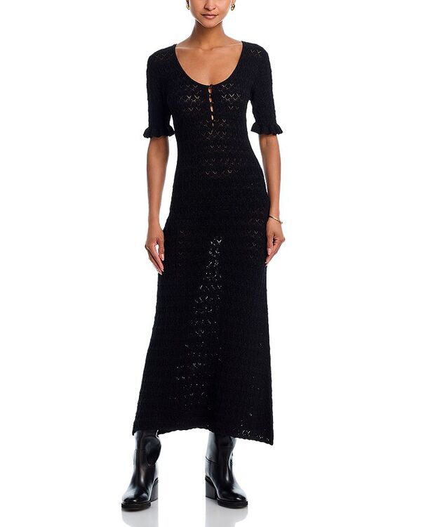 シー レディース トップス ワンピース ミディワンピース ミディ Sea Ruby Midi Dress Black ブラック