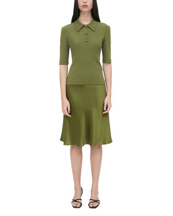 ロゼッタ・ゲッティ レディース トップス シャツ ポロシャツ Rosetta Getty Polo T Shirt Olive オリーブ
