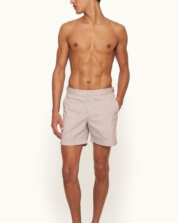 オールバー ブラウン メンズ 水着 ハーフパンツ・ショーツ Orlebar Brown Bulldog Classic Stripe 6 Swim Trunks Desert Pink ピンク 43,680円