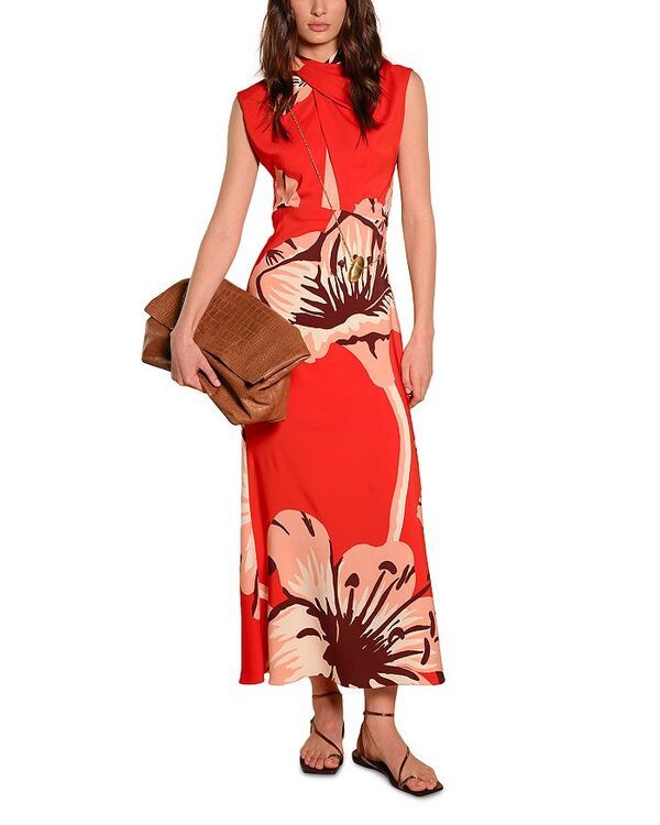 ジョアンナオッティ レディース トップス ワンピース ミディワンピース ミディ Johanna Ortiz Al Son De Las Astromelias Midi Dress Red Multi レッド