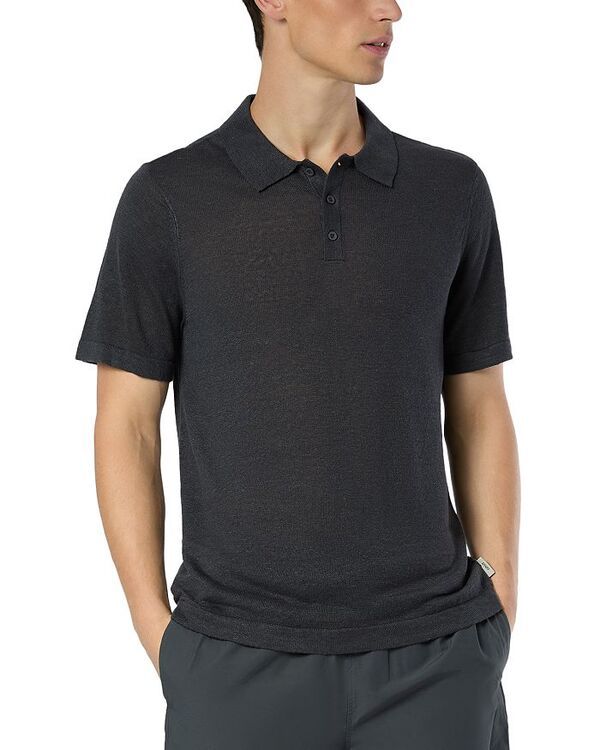 オニア メンズ トップス ポロシャツ セーター シャツ リネン Onia Linen Sweater Polo Shirt Gunmetal ガンメタル