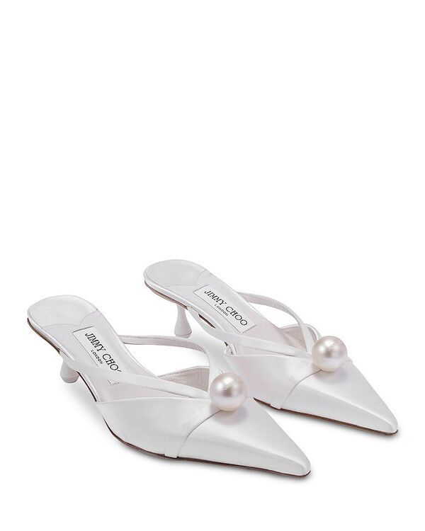 ジミーチュー レディース シューズ パンプス Jimmy Choo Womens Sana 50 Mule Pumps IvoryWhite ホワイト