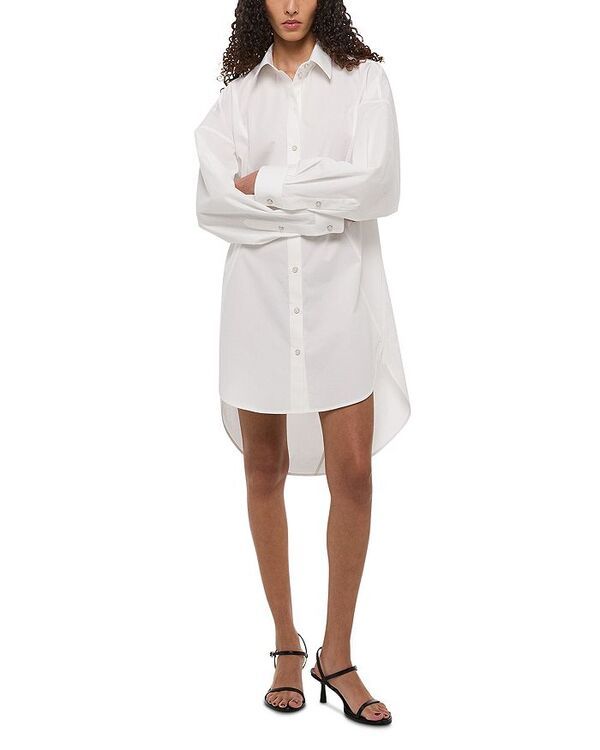 ヘルムート ラング レディース トップス ワンピース シャツワンピース シャツ コットン Helmut Lang Cotton Shirt Dress White ホワイト