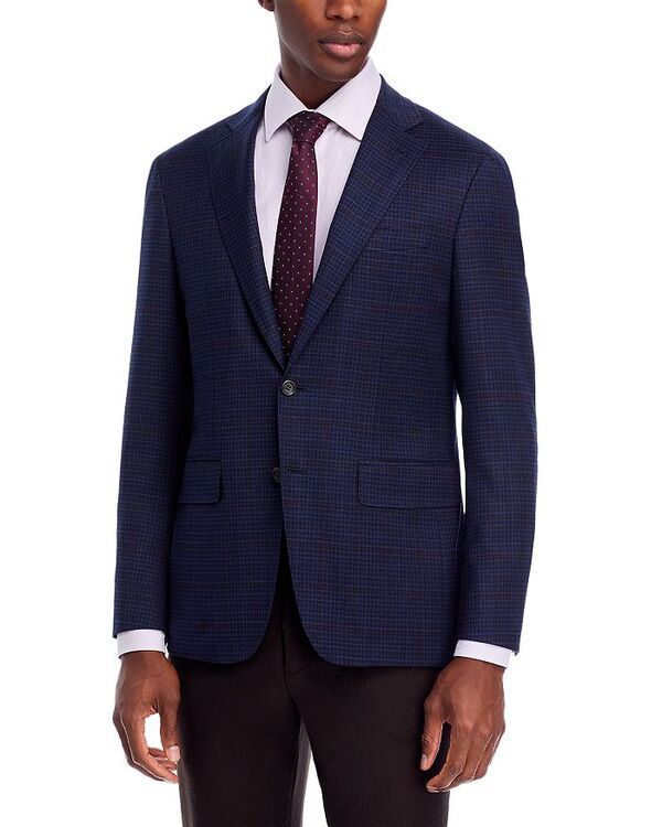 カナーリ レディース アウター ジャケット・ブルゾン レギュラーフィット コート Canali Kei Windowpane Regular Fit Sport Coat Navy ネイビー