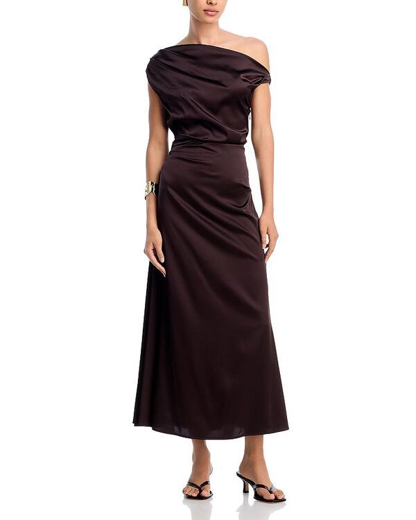 スタウド レディース トップス ワンピース シルク STAUD Phare Silk Dress Earth