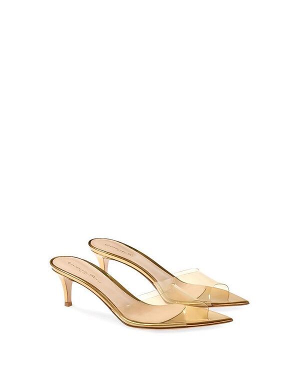 ジャンヴィト ロッシ レディース シューズ サンダル Gianvito Rossi Womens Elle 55 Mules Gold TPU ゴールド 131,900円