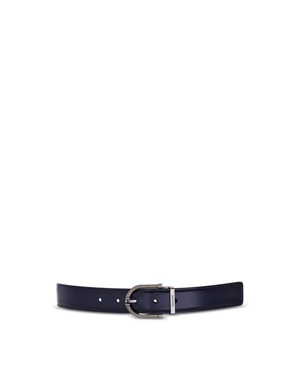 フェラガモ レディース アクセサリー ベルト レザー FERRAGAMO Leather Reversible Belt Midnight