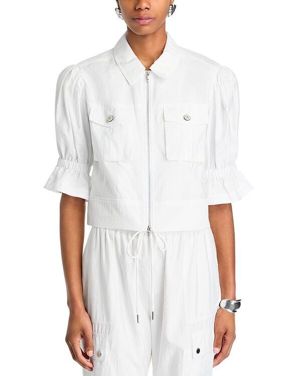 サンク ア セプト レディース アウター ジャケット・ブルゾン ジャケット Cinq a Sept Holly Parachute Jacket White ホワイト