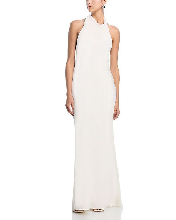シムカイ レディース トップス ワンピース ドレープ SIMKHAI Reannon Draped Gown Ivory アイボリー