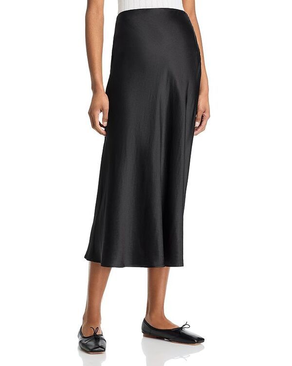 コー レディース ボトムス スカート ミディ CO Bias Slip Midi Skirt Black ブラック