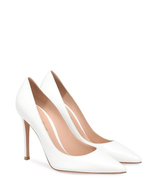 ジャンヴィト ロッシ レディース シューズ パンプス Gianvito Rossi Womens Gianvito 105 Pumps White Nappa Leather ホワイト