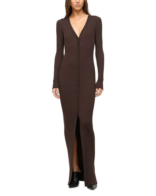 スタウド レディース アウター ニット・セーター セーター マキシ STAUD Shoko Maxi Sweater Dress Earth