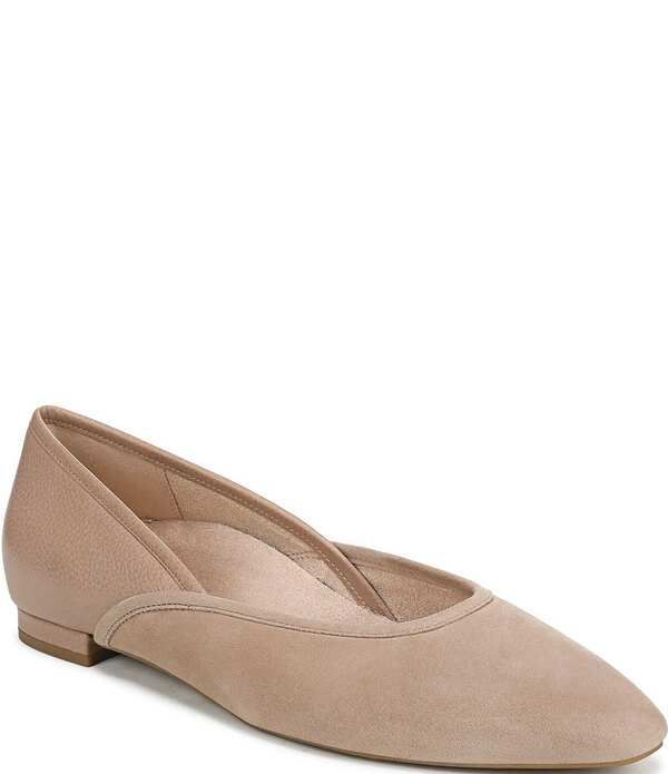 バイオニック レディース シューズ パンプスエード Vionic Gracia Suede Snip Toe Slip On Flats Desert Sand サンド