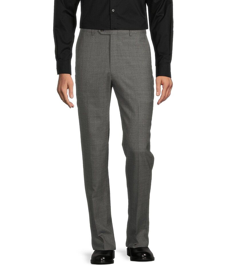 ハート シャフナー マルクス メンズ ボトムス カジュアルパンツ パンツ Hart Schaffner Marx New York Modern Fit Flat Front Dress Pants Grey グレー
