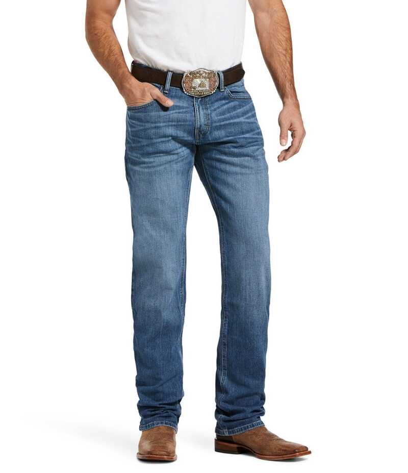 アリアト メンズ ボトムス デニムパンツ ブーツカット ブーツ ジーンズ Ariat M2 Relaxed Stirling Stretch Bootcut Blue Jeans Blue ブルー