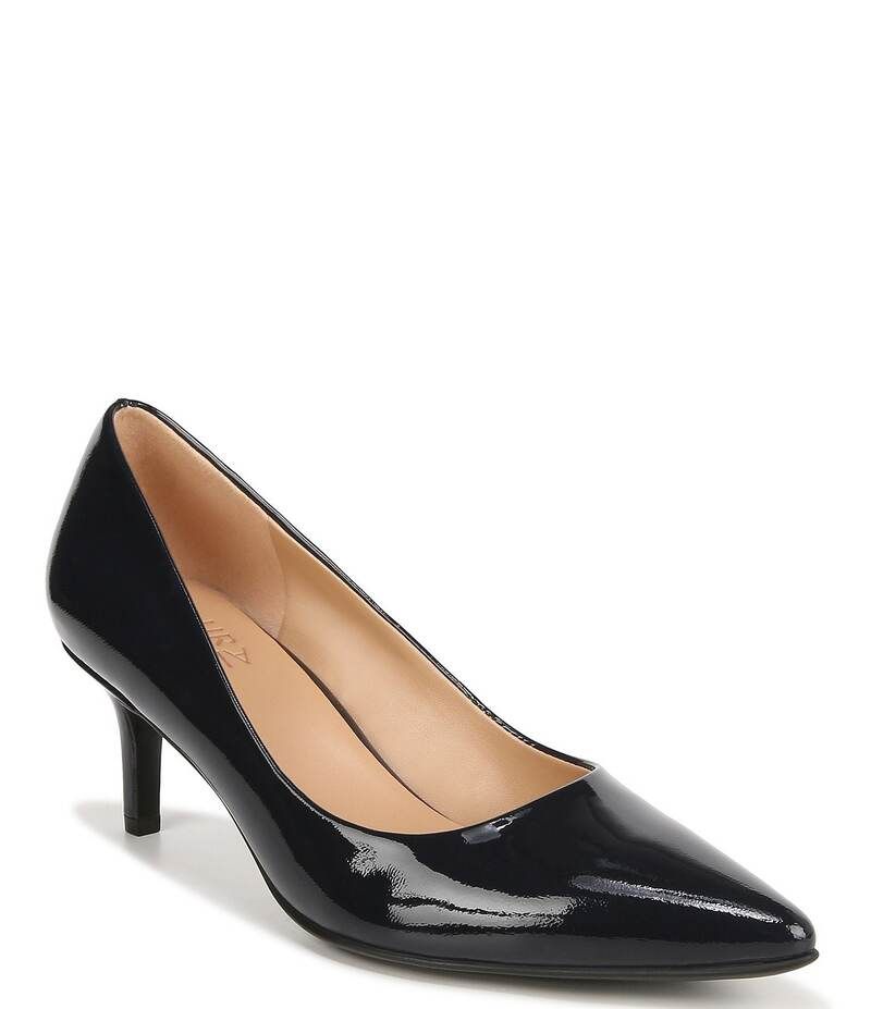 ナチュライザー レディース シューズ パンプス レザー ヒール Naturalizer Everly Patent Leather Kitten Heel Pumps French Navy Patent ネイビー