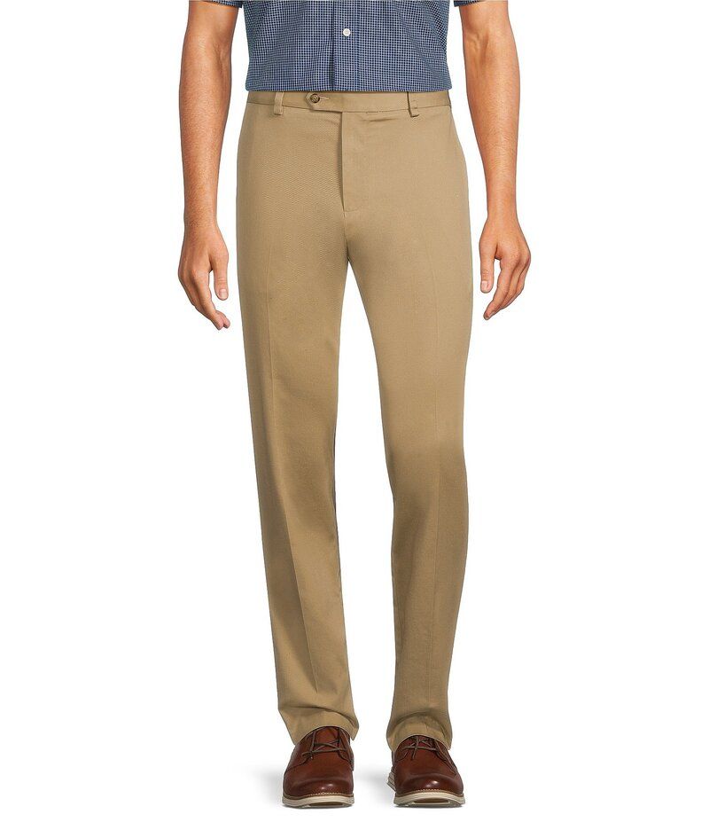 ラウンドトゥリーアンドヨーク メンズ ボトムス カジュアルパンツ スリムフィット パンツ Roundtree Yorke TravelSmart Ultimate Performance Slim Fit Flat Front NonIron Chino Pa