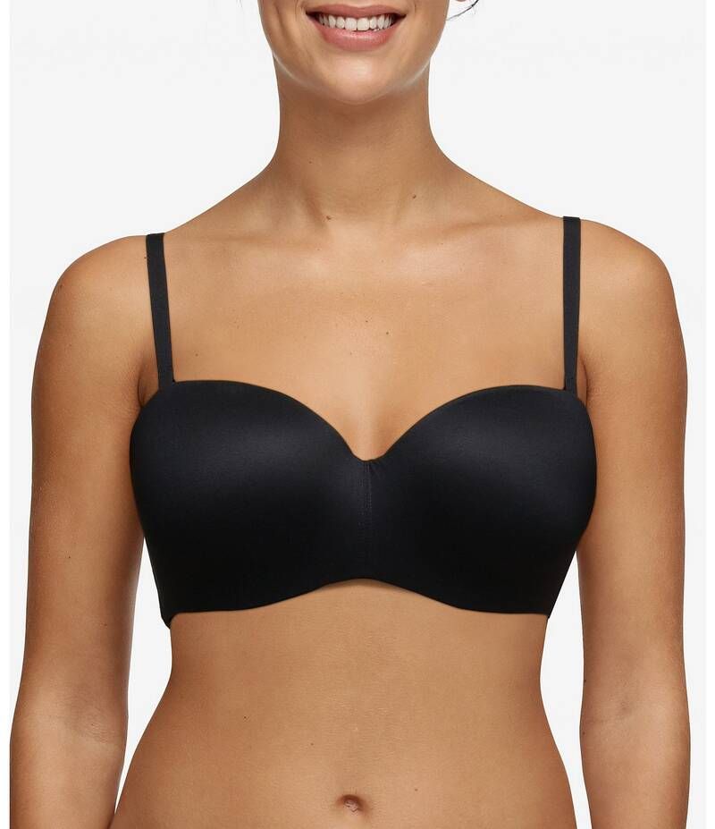 シャントル レディース アンダーウェア ブラジャー ストラップレス Chantelle Norah Seamless Strapless Convertible Bra Black ブラック