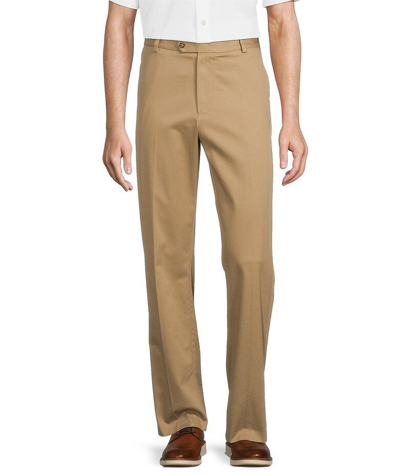 ラウンドトゥリーアンドヨーク メンズ ボトムス カジュアルパンツ パンツ Roundtree Yorke TravelSmart Ultimate Performance Classic Fit Flat Front NonIron Chino Pants K